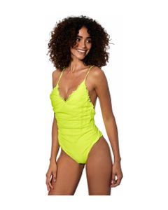 Fluo Yellow One Piece Swimsuit