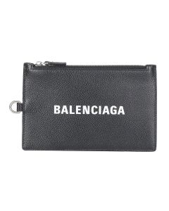 Balenciaga Cash Logo Strapped Wallet