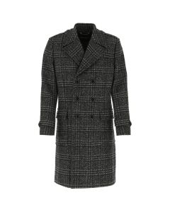 Dolce & Gabbana Double-Breasted Checked Coat