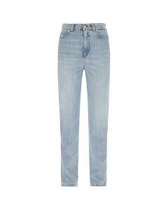 Alexander McQueen Logo Patch Tapered Jeans