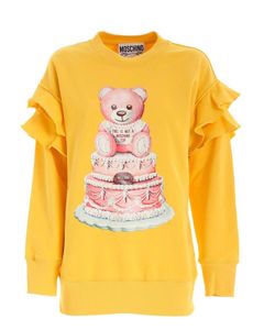 Cake Teddy Bear sweatshirt in yellow