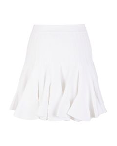 Alexander McQueen Box-Pleated High Waist Mini Skirt