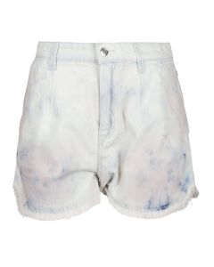 Iro Popi Tie-Dye Frayed Denim Shorts