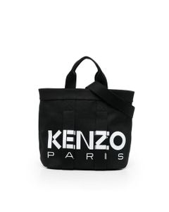 Kenzo Kaba Logo-Embroidered Small Tote Bag