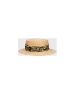 Magiostrina Braided Straw Boater Ethnic Hatband