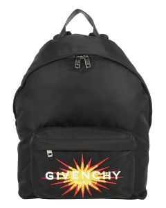 Givenchy Logo Embroidered Backpack