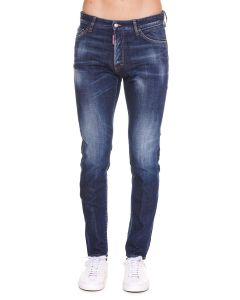 Dsquared2 Bleached Effect Distressed Skinny Jeans