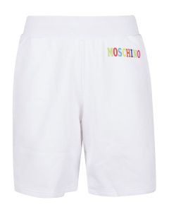 Moschino Logo Printed Elasticated Waist Shorts