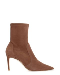 Stuart Weitzman Pointy-Toe High-Ankle Boots