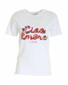 Ciao Amore Pensami Sempre T-shirt in white