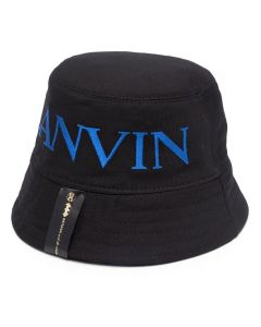Lanvin Logo-Embroidered Reversible Bucket Hat
