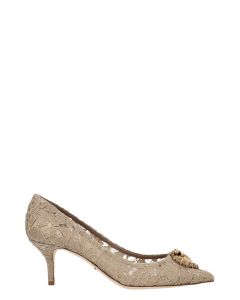 Dolce & Gabbana Lace Detailed Pointed-Toe Pumps