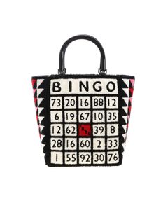 Bibi Bingo hand bag in black and white