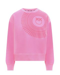 Pinko Radial Logo Printed Sweater
