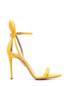 Aquazzura Bow Tie Detailed Ankle Strap Heeled Sandals
