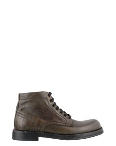 Dolce & Gabbana Perugino Lace-Up Ankle Boots