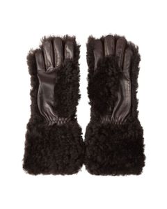 Bottega Veneta Teddy Shearling Gloves