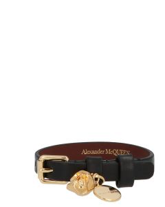 Alexander McQueen Skull Charm Buckle Bracelet