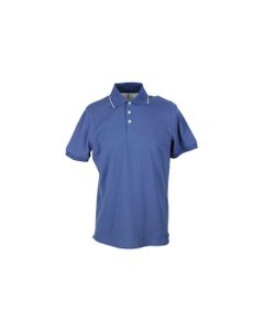 Polo Shirt In Cotton Pique With Short Sleeves With 3 Buttons With Profiles In Contrasting Color
