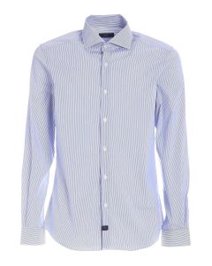 Fay Button-Up Striped Shirt