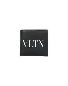 Bifold Wallet In Calfskin With The Maison's Iconic Vltn Print
