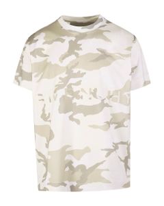 Man Jersey T-shirt With Camouflage Print