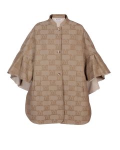 Max Mara All-Over Patterned Buttoned Cape