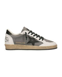 Ball Star Sneakers In Grey Leather