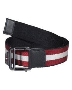 Bally Striped Reversible Buckle Belt