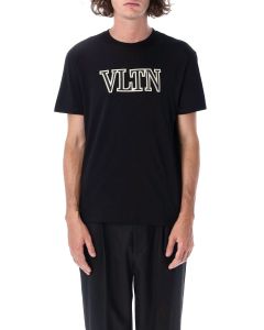 Valentino VLTN Logo Embroidered Crewneck T-Shirt