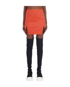 Sacrimini Skirt In Orange Polyamide