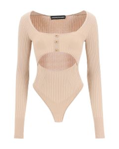 Knit Bodysuit With Cut-out