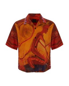 Givenchy X Josh Smith Devil Hawaiian Short-Sleeved Shirt