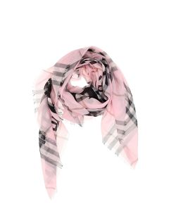 Burberry Signature Check Printed Frayed Scarf