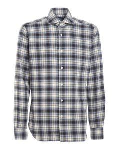 Check cotton wool flannel shirt
