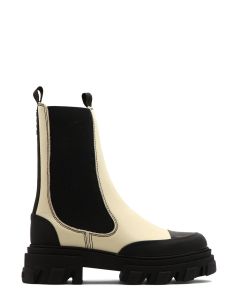 Ganni Two-Tone Chelsea Ankle Boots
