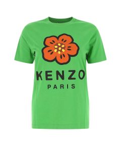 Kenzo Boke Flower Logo Print Crewneck T-Shirt
