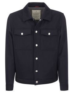Brunello Cucinelli Long-Sleeved Buttoned Shirt Jacket