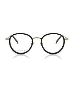 Gg0608ok Shiny Black/ Shiny Endura Gold Glasses