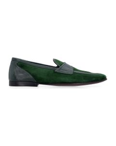 Suede And Leather Loafers