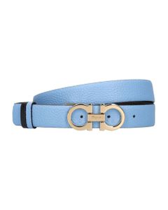 Blue Grained Calfskin Belt