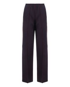 Palm Angels Striped Wide-Leg Trousers