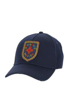 Dsquared2 Logo-Embroidered Distressed Baseball Cap