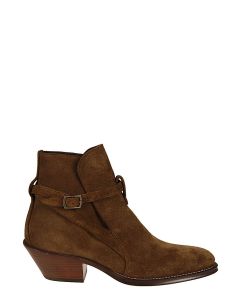 Saint Laurent Ratched 45 Buckle-Fastening Ankle Boots