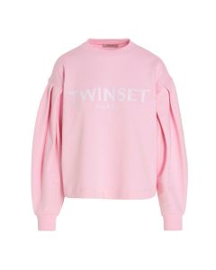 TWINSET Logo-Embroidered Crewneck Sweatshirt