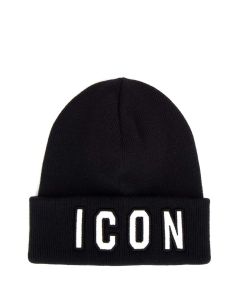 Dsquared2 Icon Embroidered Knitted Beanie