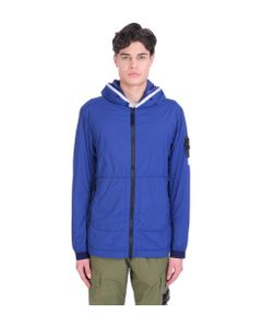 Casual Jacket In Blue Polyamide