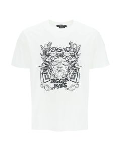 Versace Medusa Head-Printed Crewneck T-Shirt