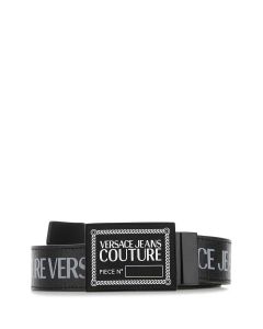Versace Jeans Couture Logo Printed Buckle Belt