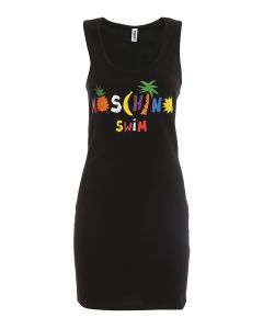 Multicolour logo print dress